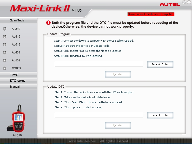 Autel AL319 日本語化
